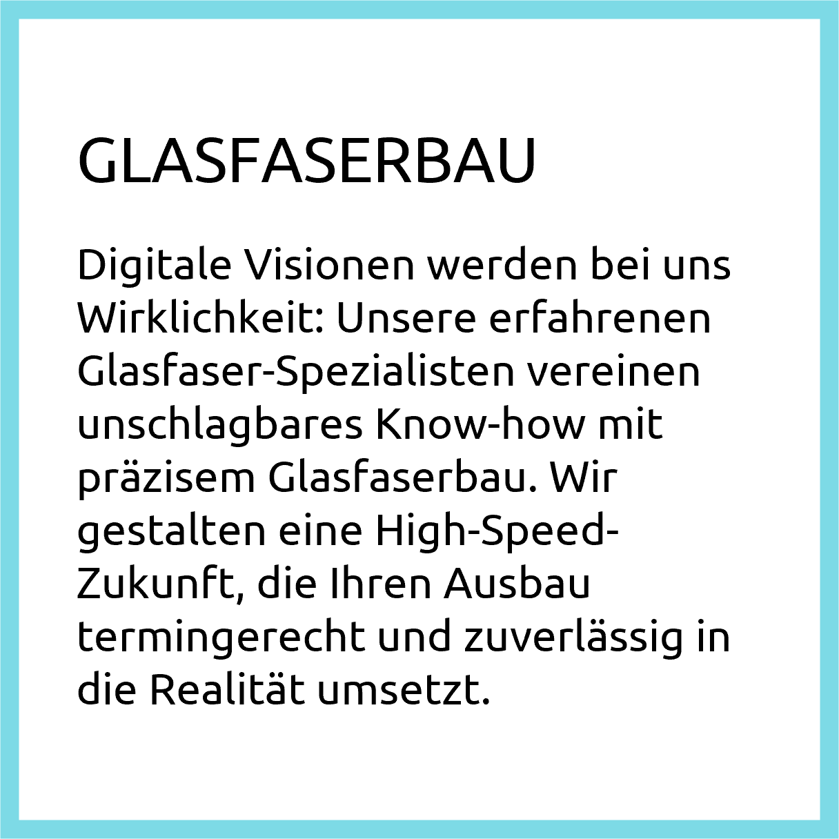 glasfaserbau